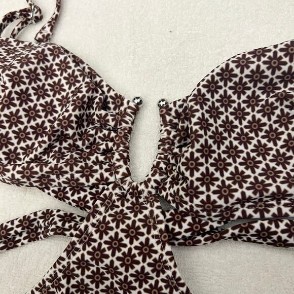 Cupshe x JoJo Jagger U-Ring Tie Back Monokini Swimsuit Size XS NWT - Picture 6 of 16